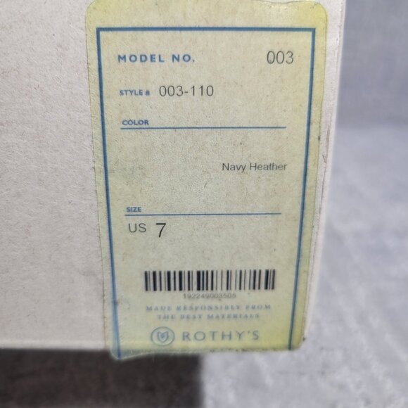 Rothy’s The Loafer Navy Heather Shoes Women's Size US 7, 7.5, 8, 10, 10.5, 11 - Picture 7 of 7